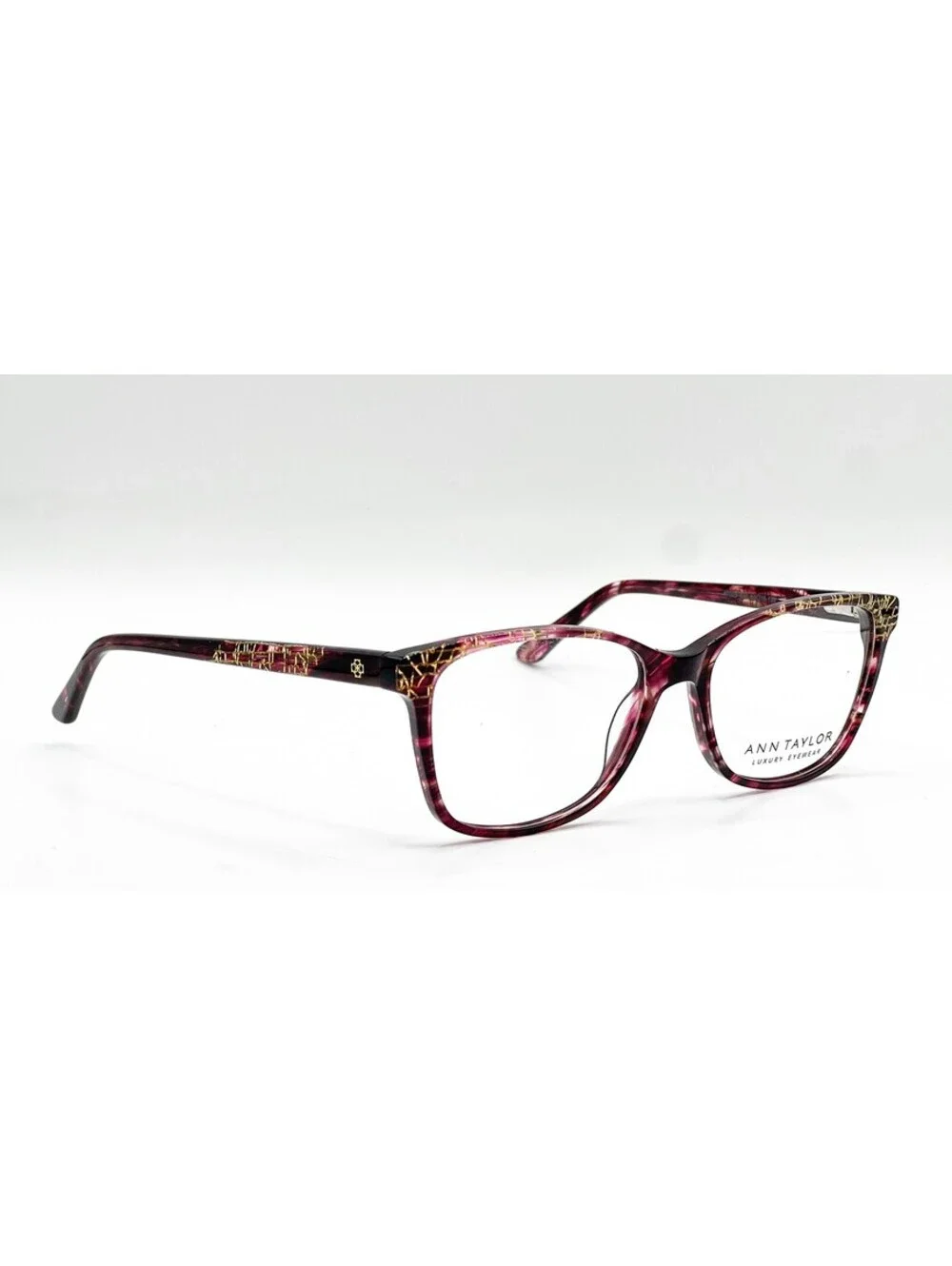 Ann Taylor At003 C03 Burgundy Authentic Eyeglasses 53-16-135